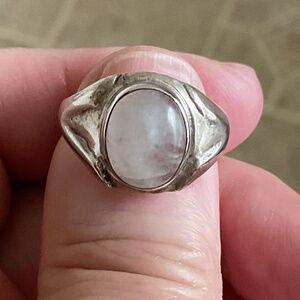 NWOT Sterling Silver 925 Moon Stone Ring Size US 7.5